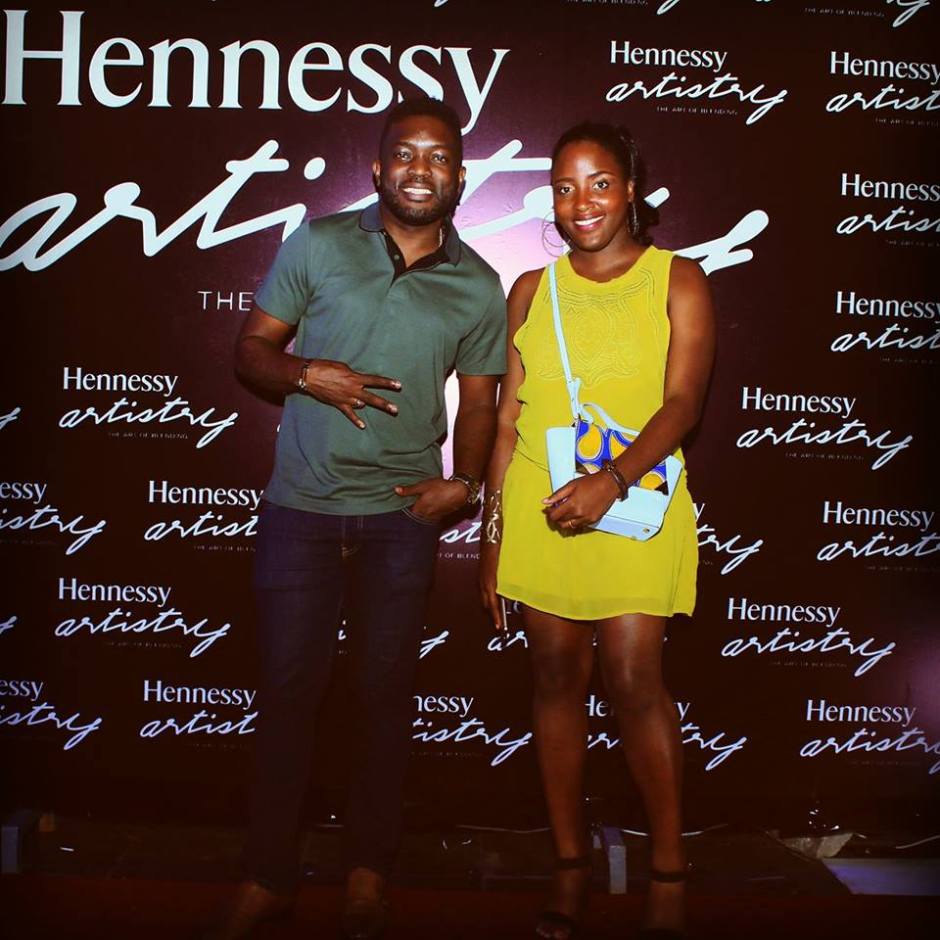 Paola Audrey et Florent Dikoumé à la soirée organisée par Hennessy.jpg