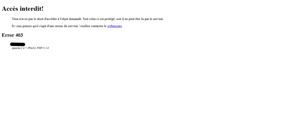 Accès interdit